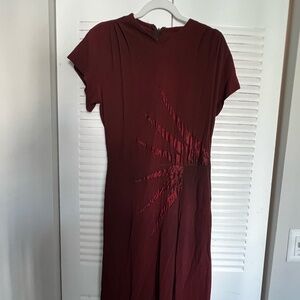 Vintage Brown Midi Dress